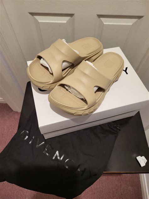 women's givenchy logo slides|Givenchy marshmallow slide.